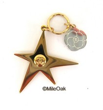 Chanel Gold Tone Key Charm -   Pointed Star New