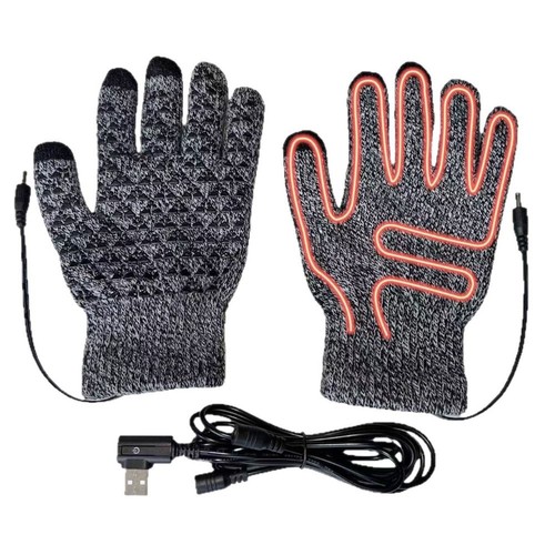 Thickened usb heated gloves - thickened,