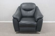 G Plan Jackson Kensington Petrol Blue Leather Armchair RRP £1869