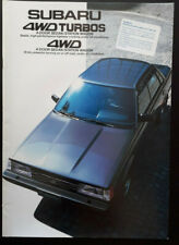 Subaru 4WD Brochure 1985 - Sedan  Wagon