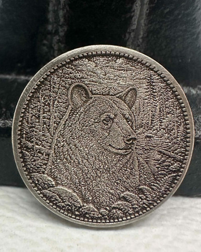 Hobo nickel black bear - "black,
