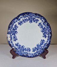 Very Rare William Lowe Court China Blue And White Porcelain Plate. C1920+