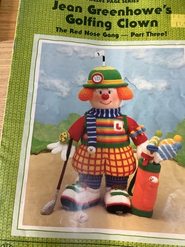 Jean greenhowes golfing clown - jean,