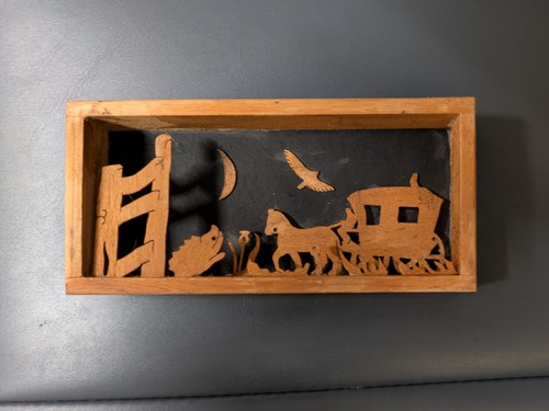 Handcrafted wooden scroll - , saw