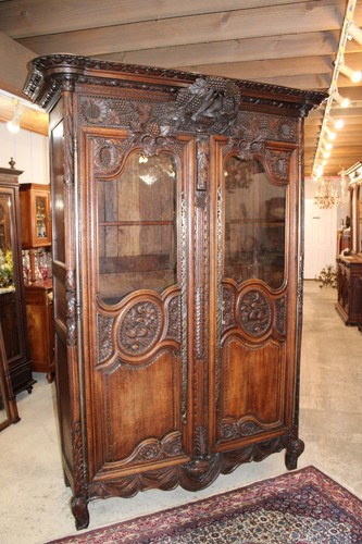 French antique carved normandy - antique,