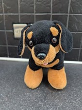 BAB Workshop Build a Bear Promise Pets Dachshund Sausage Dog Black & Brown 