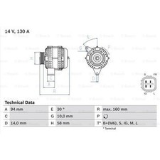 ALTERNATOR BOSCH 0 986 049 221