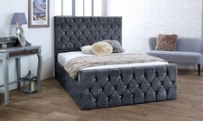 NEW OTTOMAN STEEL GREY PLUSH