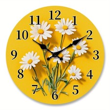 Summer Daisies Clock, Bright &