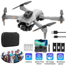 Foldable Selfie Rc Quadcopter 4k Drone X Pro Wifi Fpv Hd Dual Camera 3 Batteries