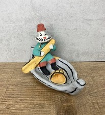 Vintage Russian Kargopol Folk Art Toy Clay Figurine Hand Painted