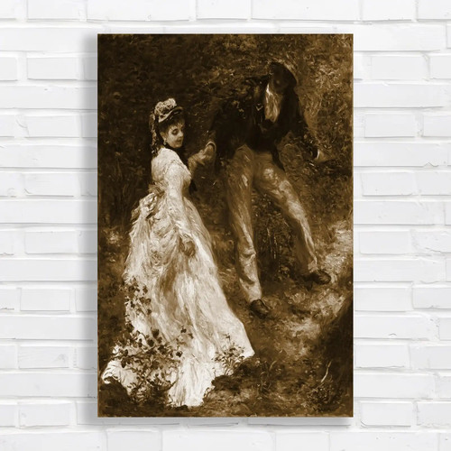 Romantic couple pastoral - romantic, in