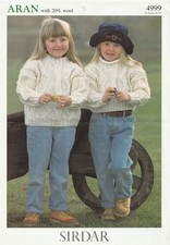 Child Aran Cable Sweaters