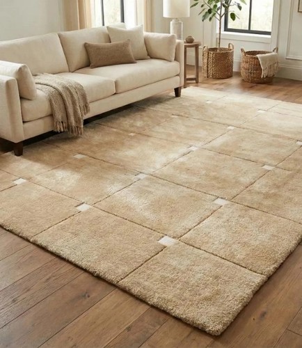 Modern hand tufted wool rug - modern,