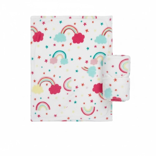 Baby blanket fleece rainbow - baby,