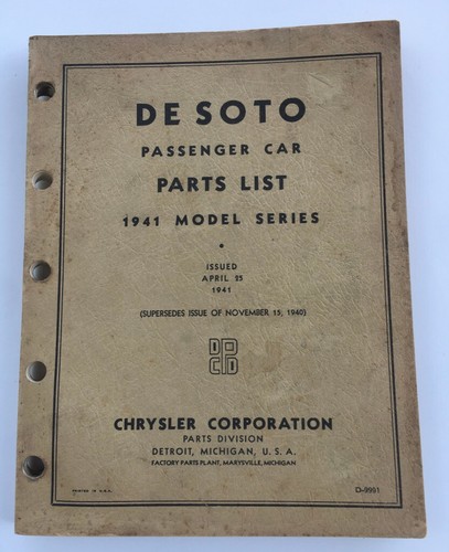 1941 model series desoto - series,