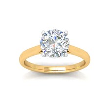 Round Diamond 4 claw Solitaire