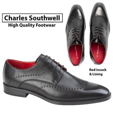 MENS RUSSEL FAUX LEATHER BLACK