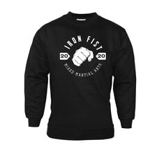 Iron Fist Mixed Martial Arts Mens Sweatshirt Motivation Training Gym Exercise