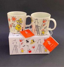 Arabia Finland ABC Collection Moomin & Snuffkin Pair Of 8cm 0.3L Mugs - Boxed