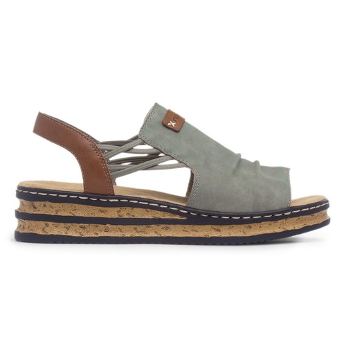Rieker womens sandals green - rieker,