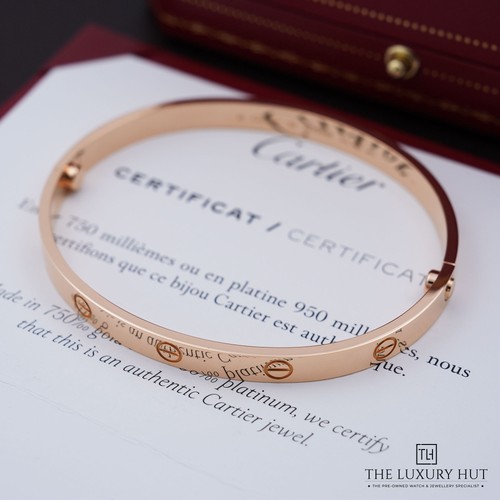 Cartier 18ct rose gold love - cartier,