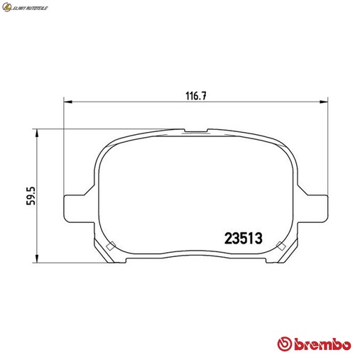 Brake pad set - p, 83