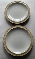 2 DENBY CARAMEL STRIPES SIDE