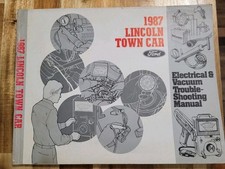 1987 Ford Lincoln Town Car Electrical Vacuum Trouble Shooting Manual