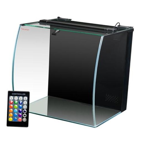 Bow front glass aquarium kit - glass,