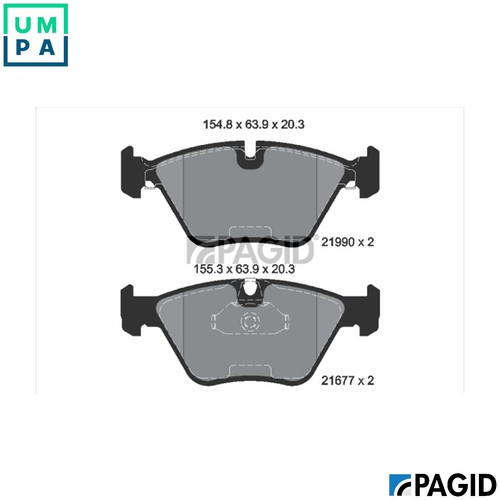 Brake pad set disc - brake,