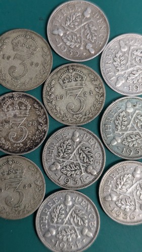 Three pence silver - (3d),