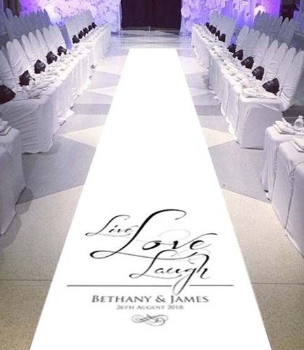 Personalised wedding aisle - personalised,