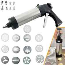 STAINLESS STEEL 22PCS BISCUIT COOKIE ICING CAKE DECORATING SET PIPING GUN GIFTS
