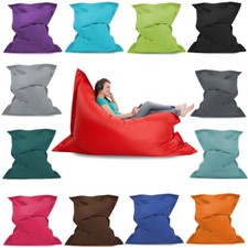 Giant Bean Bag Floor Cushion - 3 Sizes Indoor/Outdoor Waterproof Garden Beanbag
