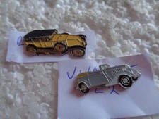 Job lot of 2 Renault classic 40cv, viva sport yz2 car shaped metal lapel pins