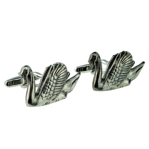 English made swan - swan, pewter