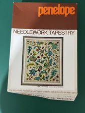 Vintage Penelope Needlework Tapestry. Jacobean. B5240.46 x 56cms. Been started.