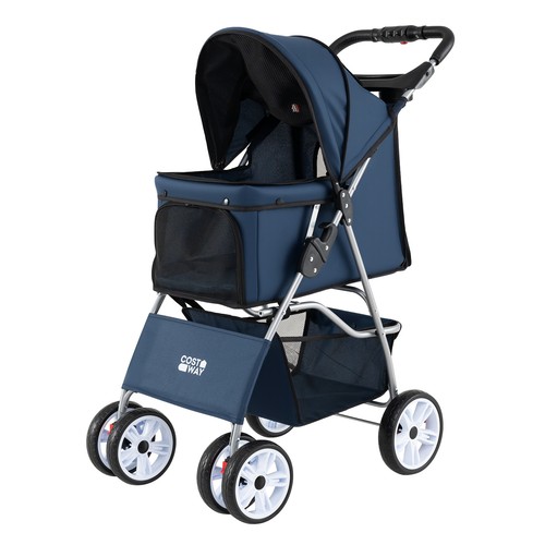 Wheel pet stroller for small - 4-wheel,