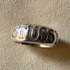 90s Old STUSSY Silver Ring OLD