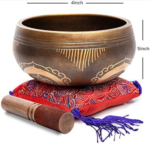 Tibetan singing bowl set - bowl,