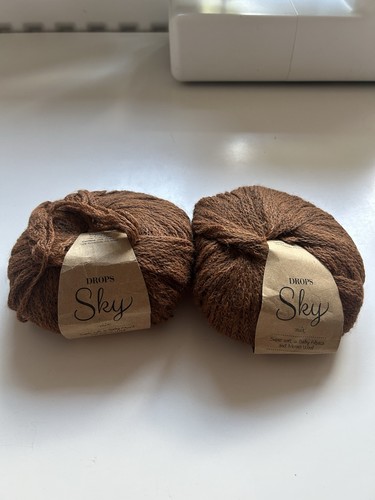Drops sky brown alpaca - drops,