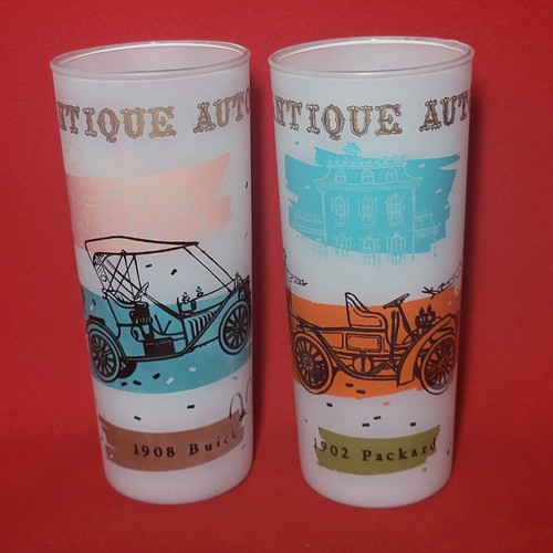 Vtg antique autos - vtg, frosted