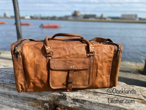 Bag leather travel - bag,