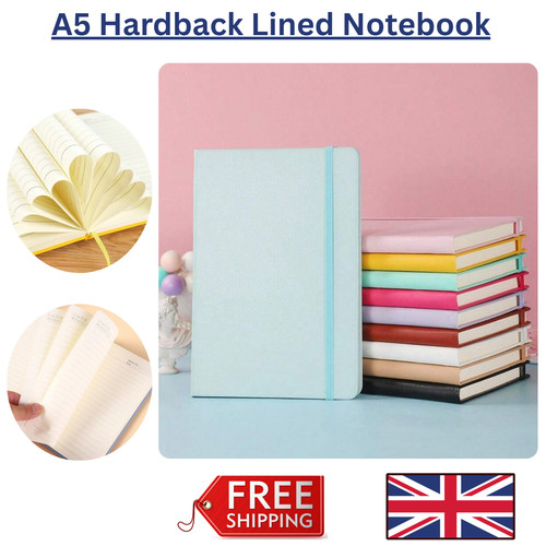 Hardback lined notebook - a5,