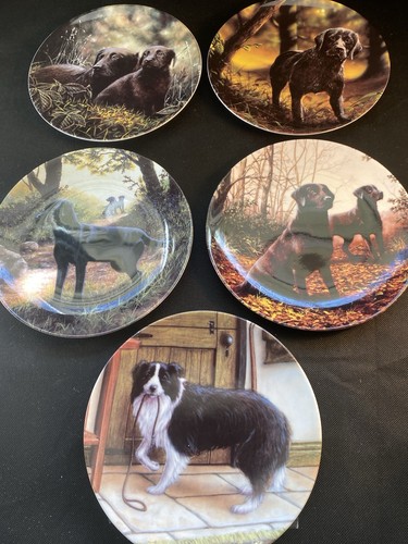 Danbury mint dog plates set - mint,