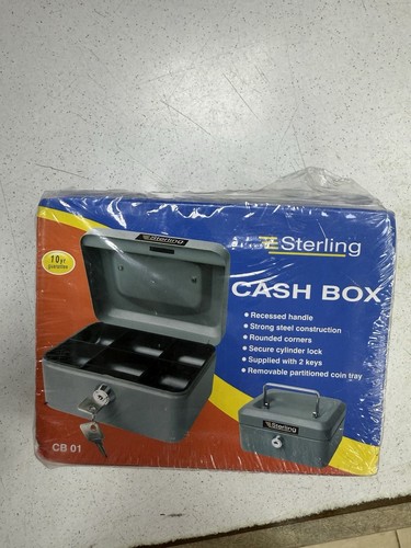 Lockable cash box with key - lockable,