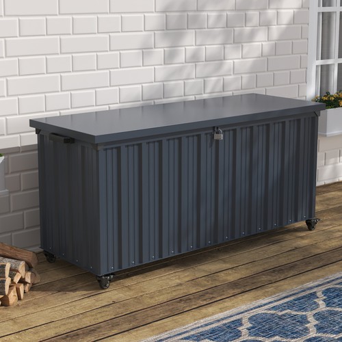550l metal storage box - metal, with