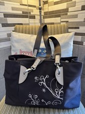 Women's Radley London Brown & Cream Print LargeTote Bag Nylon waterproof VGC