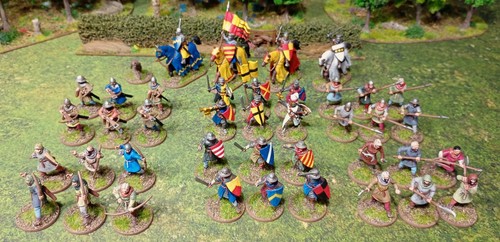 Painted 28mm medieval barons - 28mm,